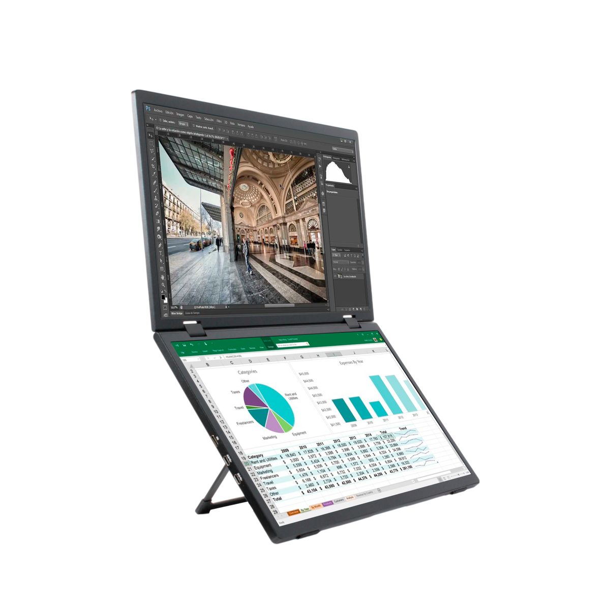 CLIO - Monitor Doble Vertical FHD Clio 156”