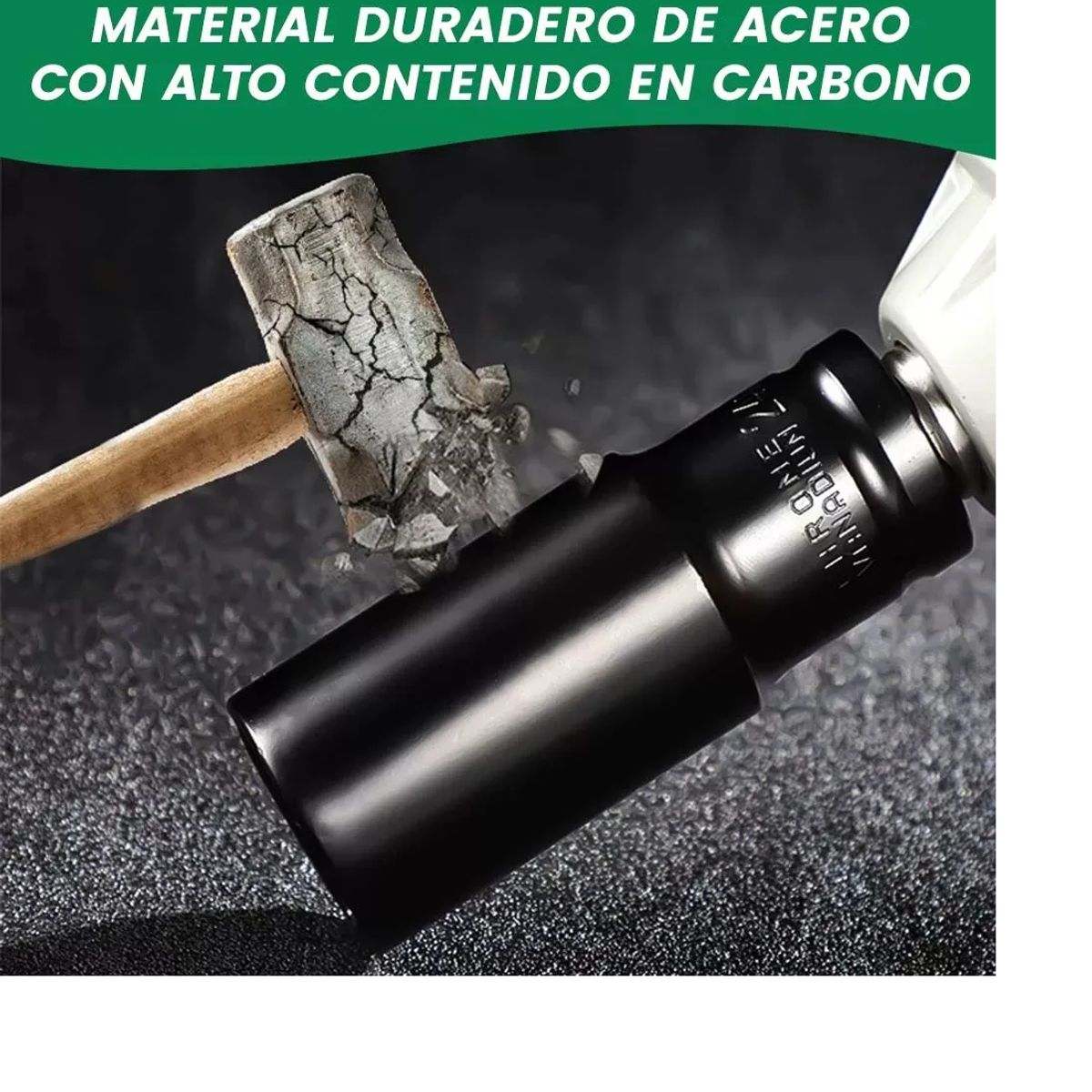 GENERICO - Juego Herramientas Llave Vaso Kit Mecanicas 20pzs 8-32mm Negro