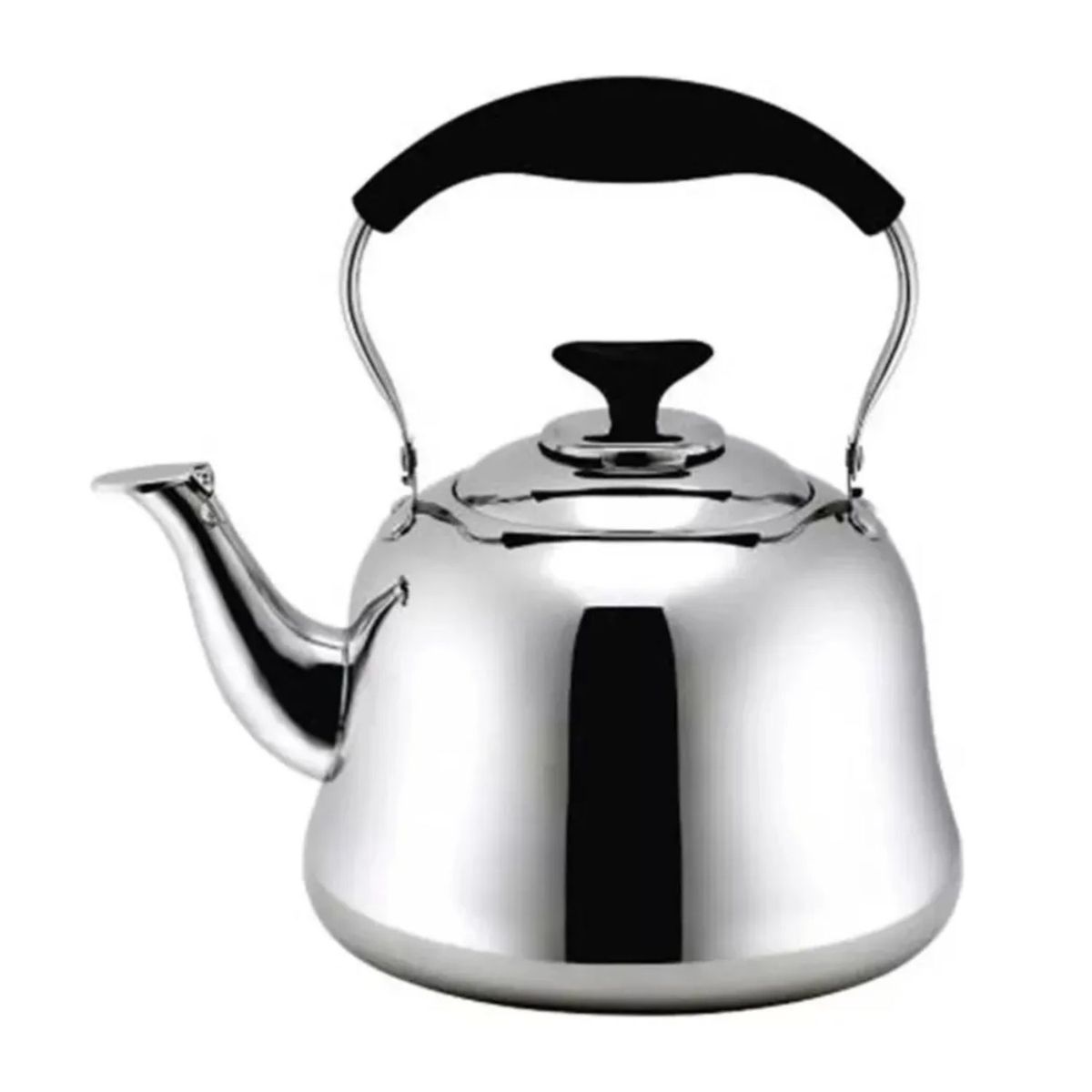 GENERICO - Tetera De Acero Inoxidable Cuello De Cisne De 5 Litros Color Plateado