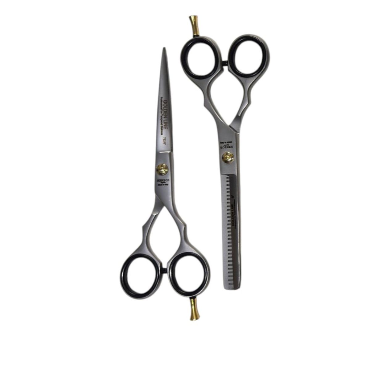 HENBOR - Kit Tijera Henbor Italana Microdentada Y Esculpidora Mate 6