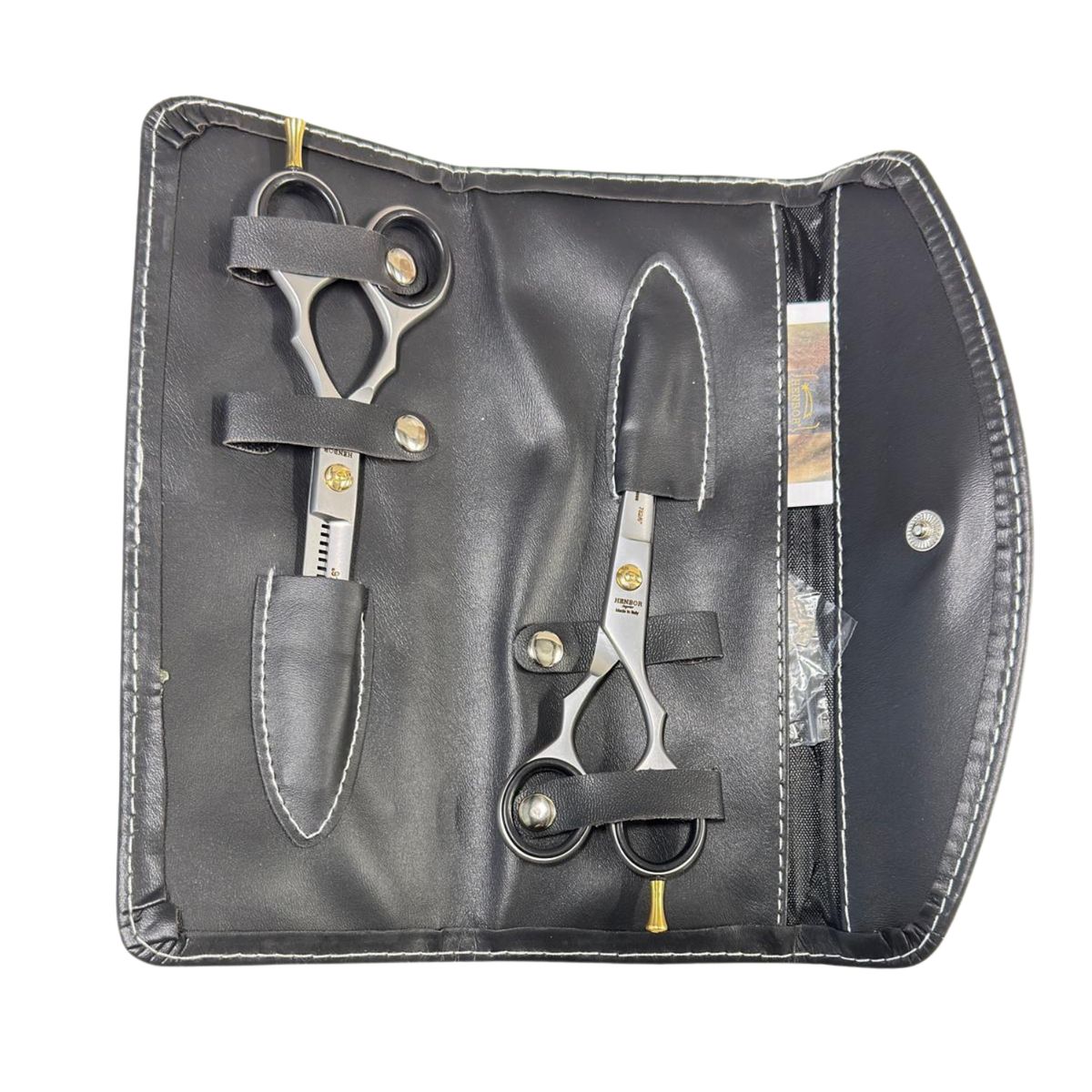 HENBOR - Kit Tijera Henbor Italana Microdentada Y Esculpidora Mate 6