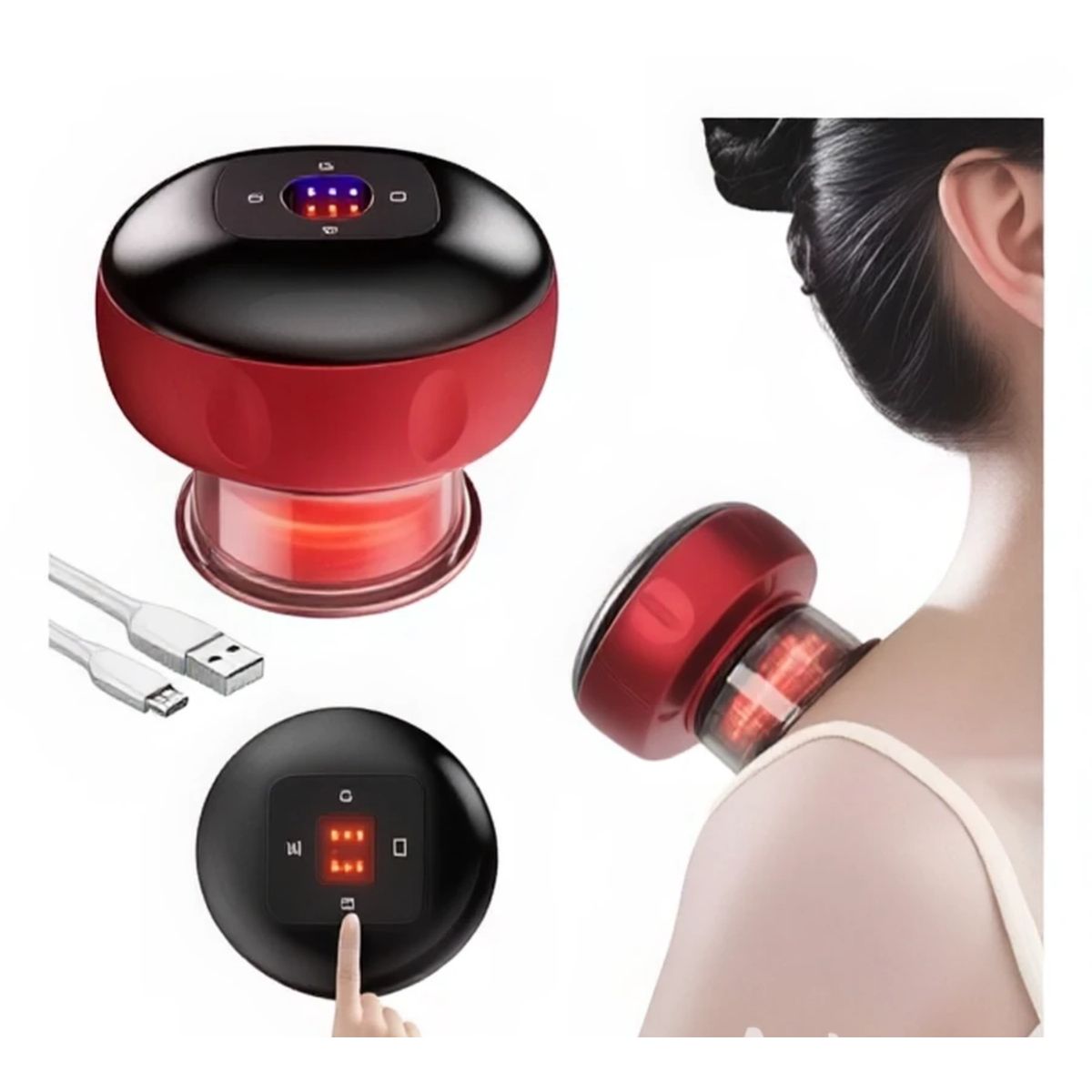 MOVI - Ventosa Eléctrica Anticelulitis con Masaje y Vibración
