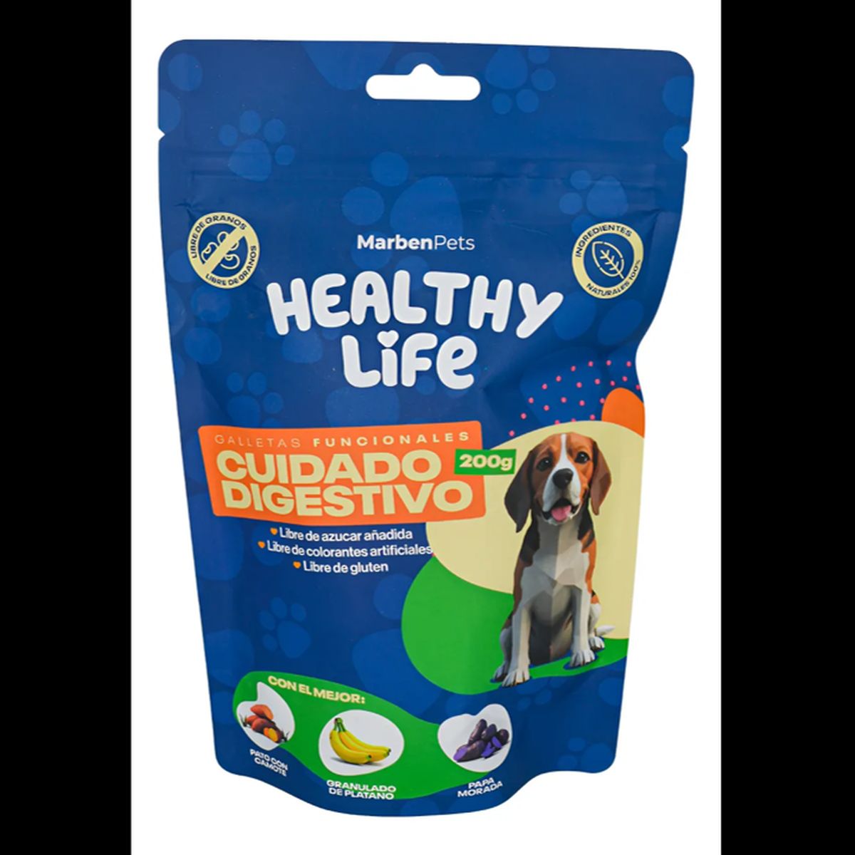 GENERICO - Snack Galletas Funcionales Para Perros 200g Naturales 100% - Azul