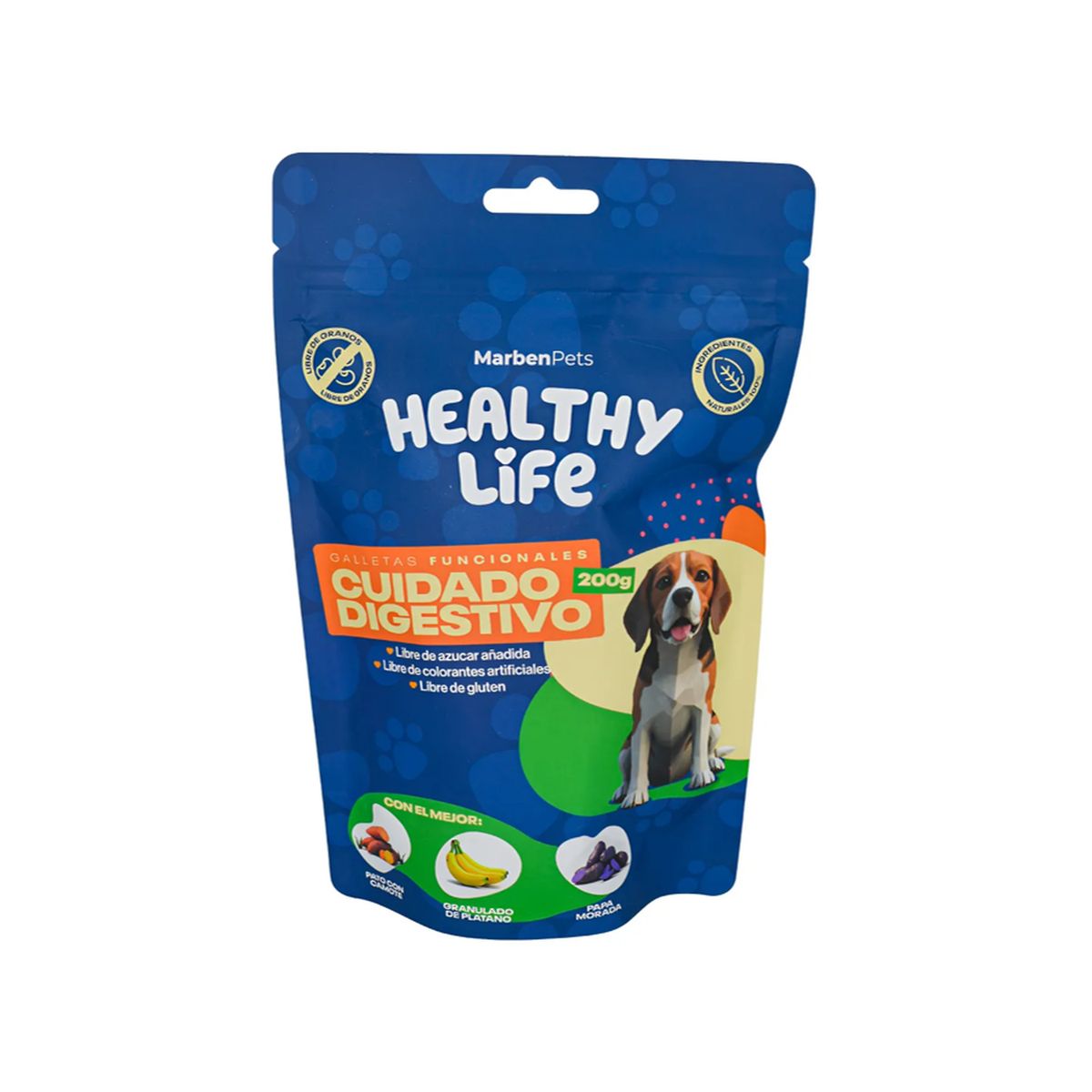 GENERICO - Snack Galletas Funcionales Para Perros 200g Naturales 100% - Azul