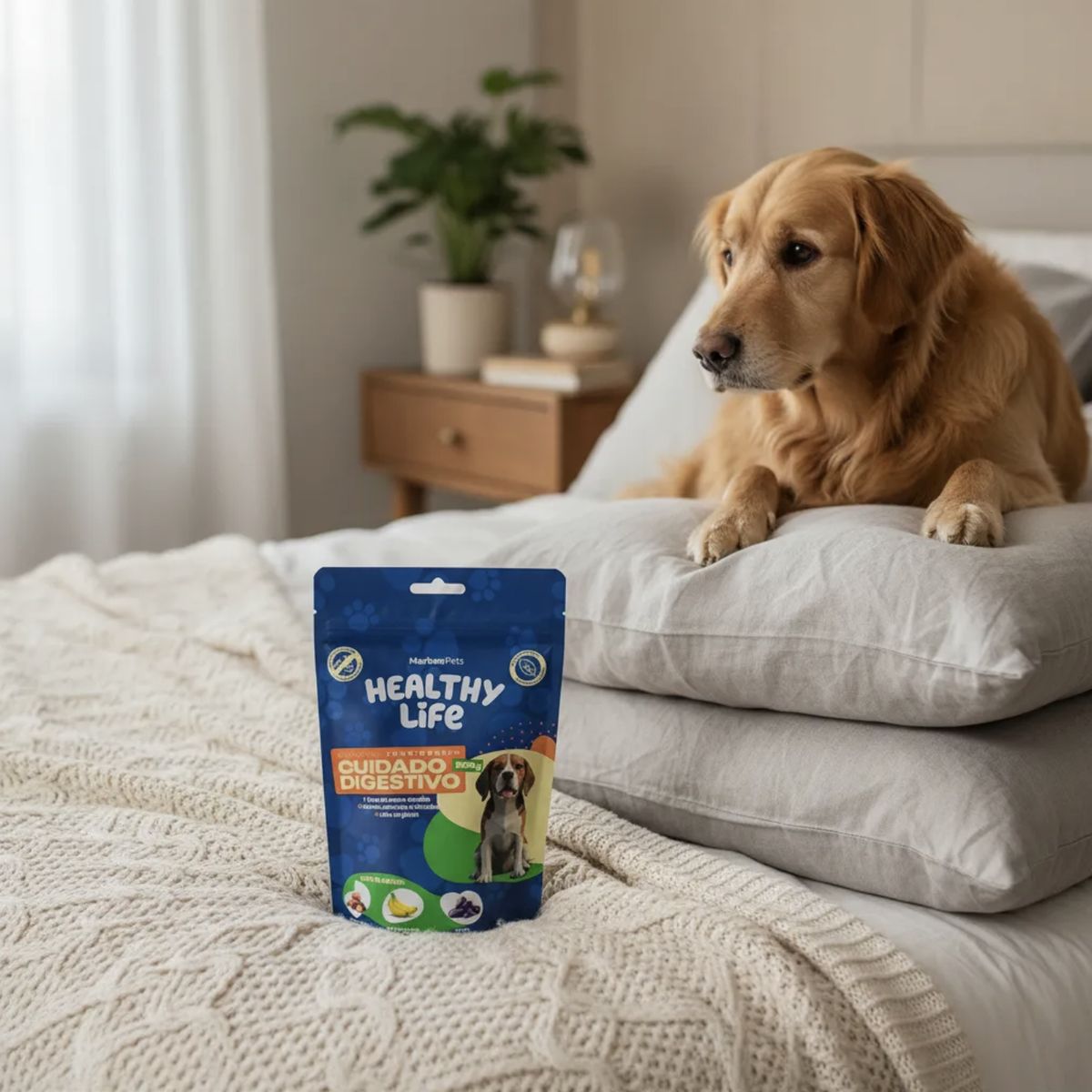 GENERICO - Snack Galletas Funcionales Para Perros 200g Naturales 100% - Azul