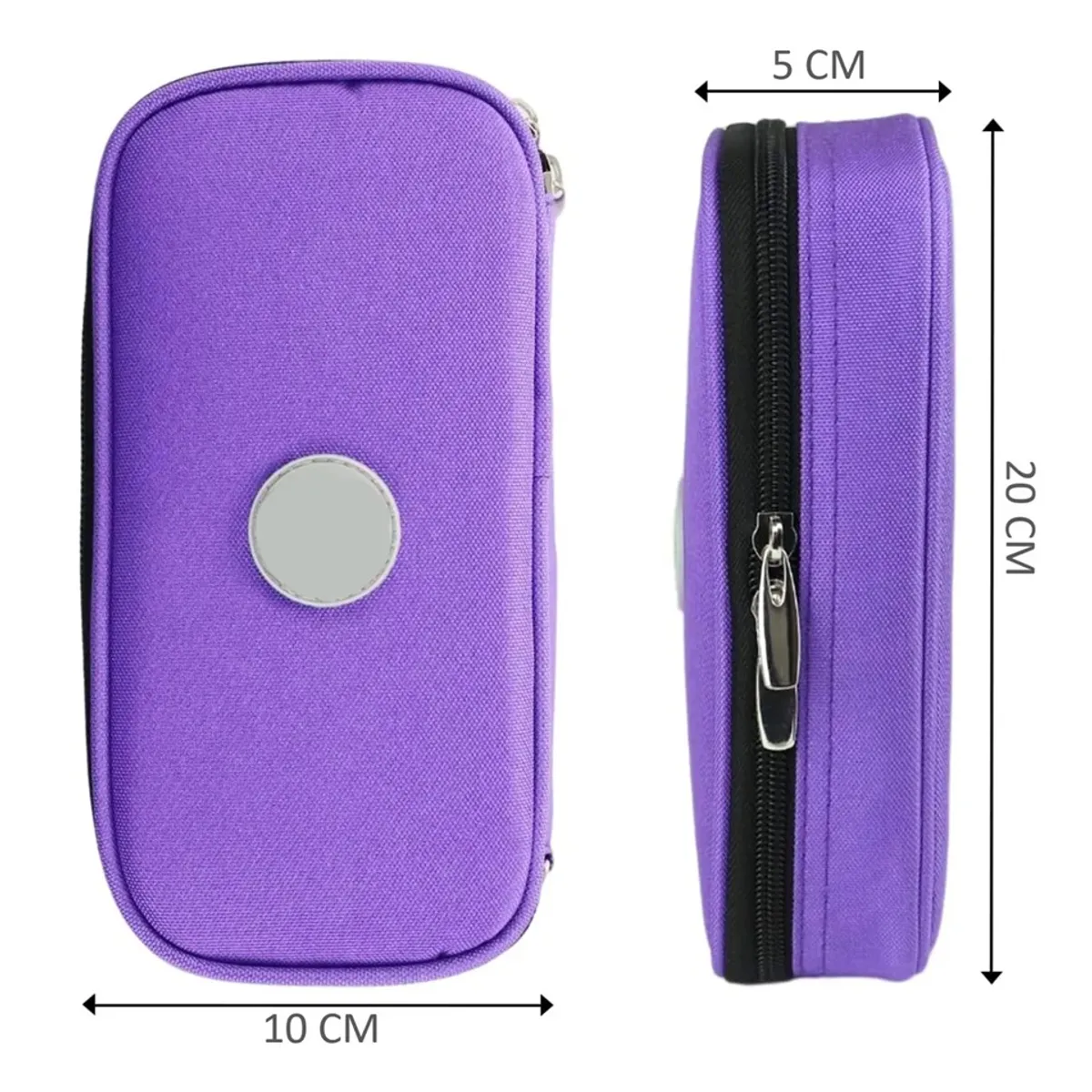 GENERICO - Estuche De Viaje Cooler Bolso Porta Insulina Diabéticos Tela Morado