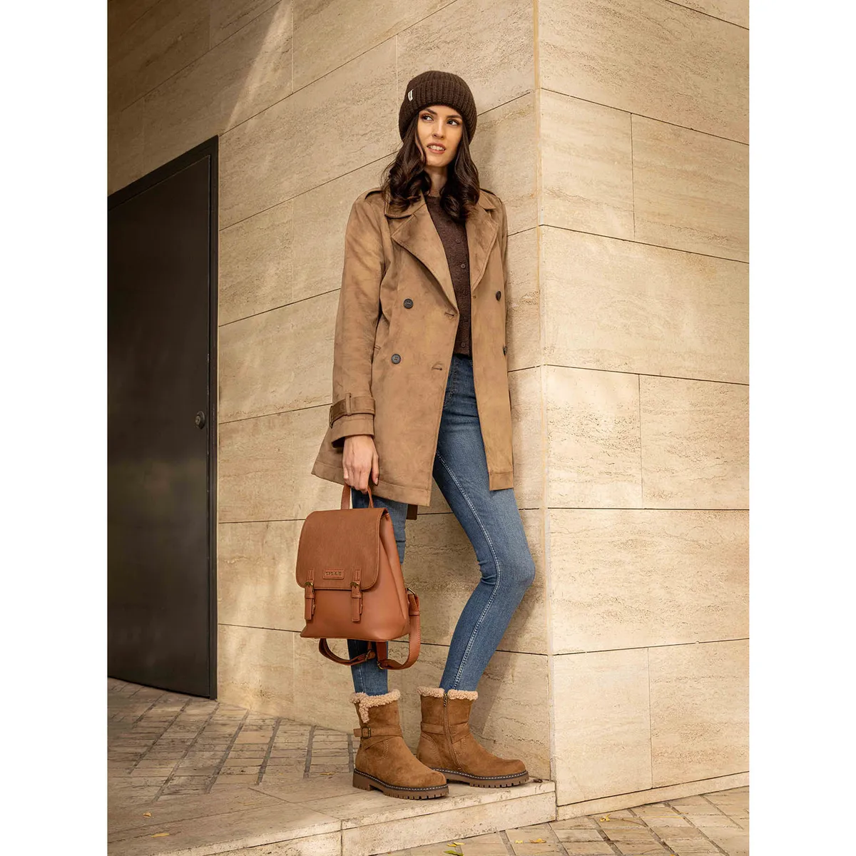 AZALEIA - Botín Mujer Vittoria Camel AZALEIA