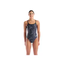 ARENA - Traje de baño mujer Challengeback Gris
