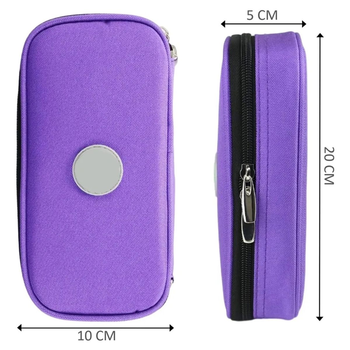 GENERICO - Estuche De Viaje Cooler Bolso Porta Insulina Diabéticos Tela Morado