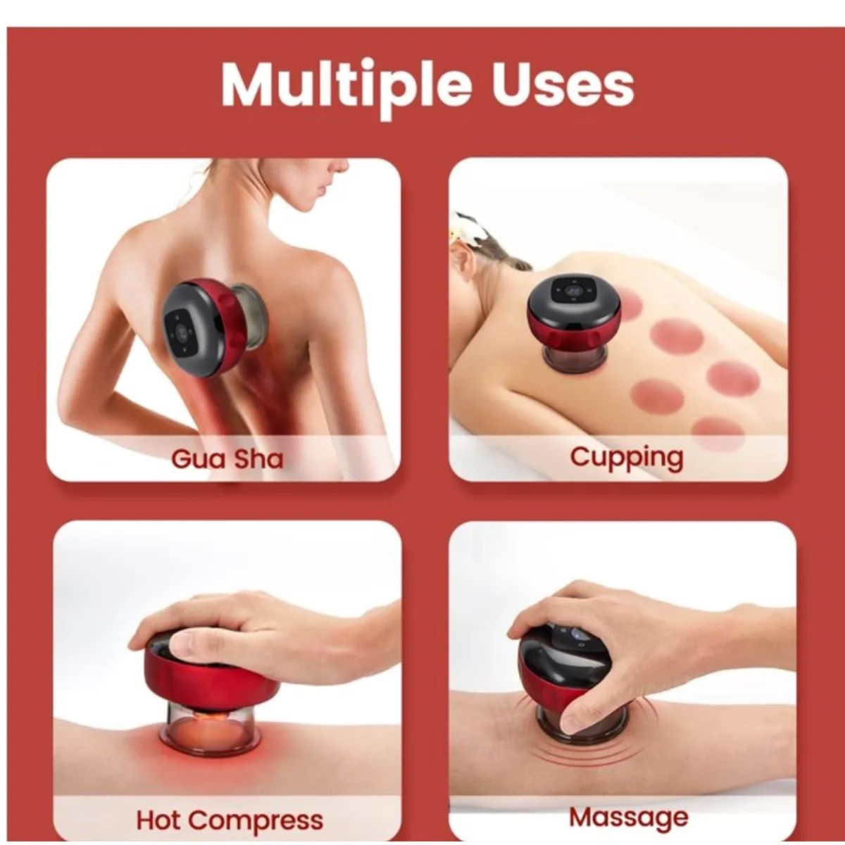 MOVI - Ventosa Eléctrica Anticelulitis con Masaje y Vibración