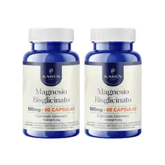 KARUNLIFE - Pack x2 Magnesio Bisglicinato 120 capsulas Karun Life
