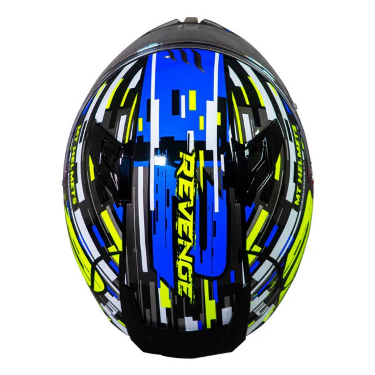 MT - Casco para moto MT FF110 Revenge 2 Baye A7 Azul Brillo_.