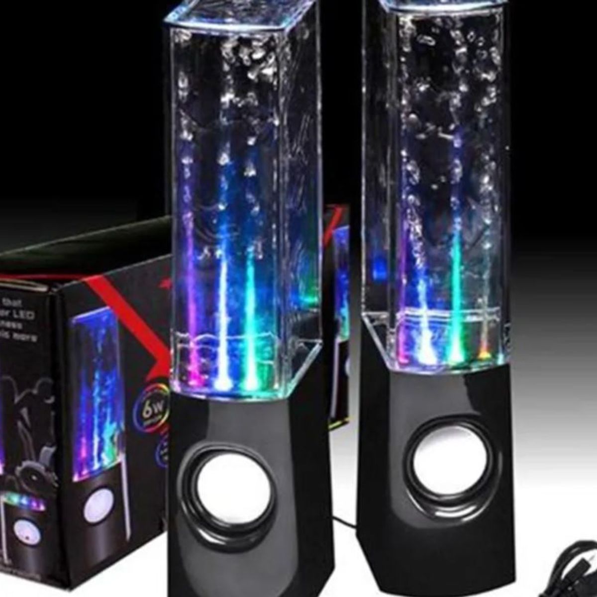 GENERICO - Parlantes De Computadora Pc Notebook Dancing Water Led Rgb