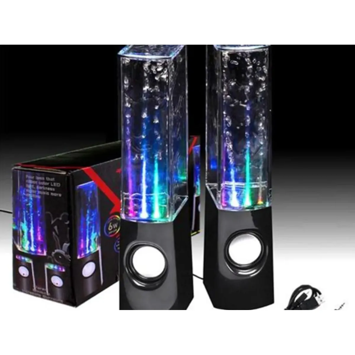 GENERICO - Parlantes De Computadora Pc Notebook Dancing Water Led Rgb