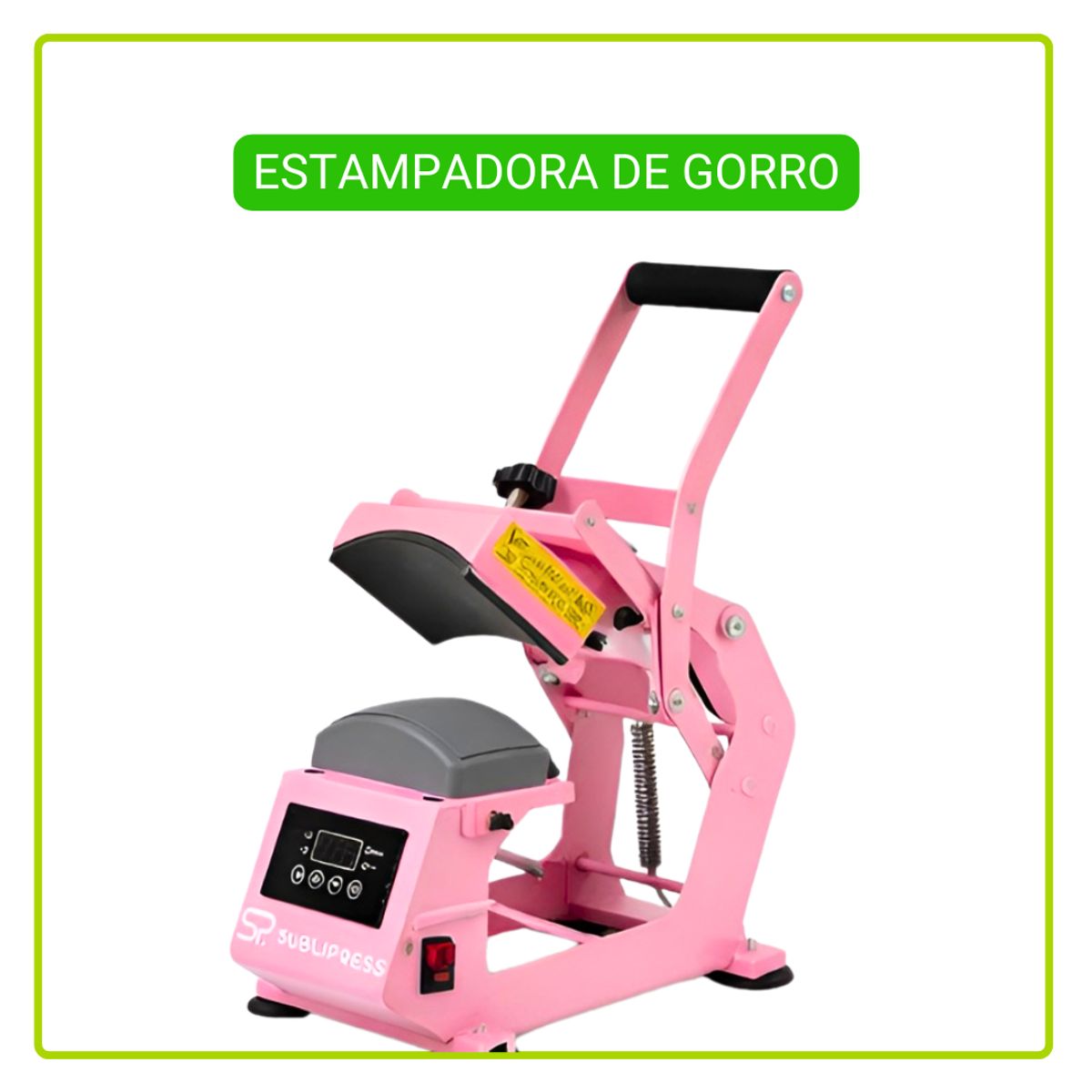 GENERICO - Estampadora de Gorros Premium Sublipress Rosada