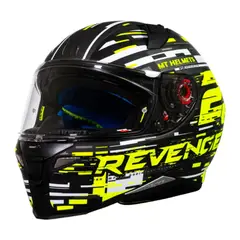 MT - Casco para moto Revenge 2 Baye A1 Negro Mate_.
