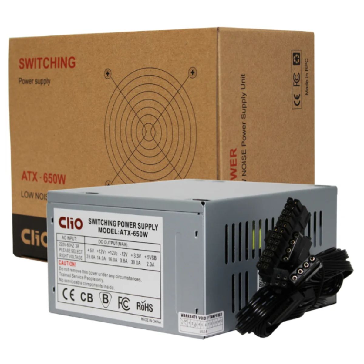 CLIO - Fuente De Poder 650w - Clio - Atx no Certificada