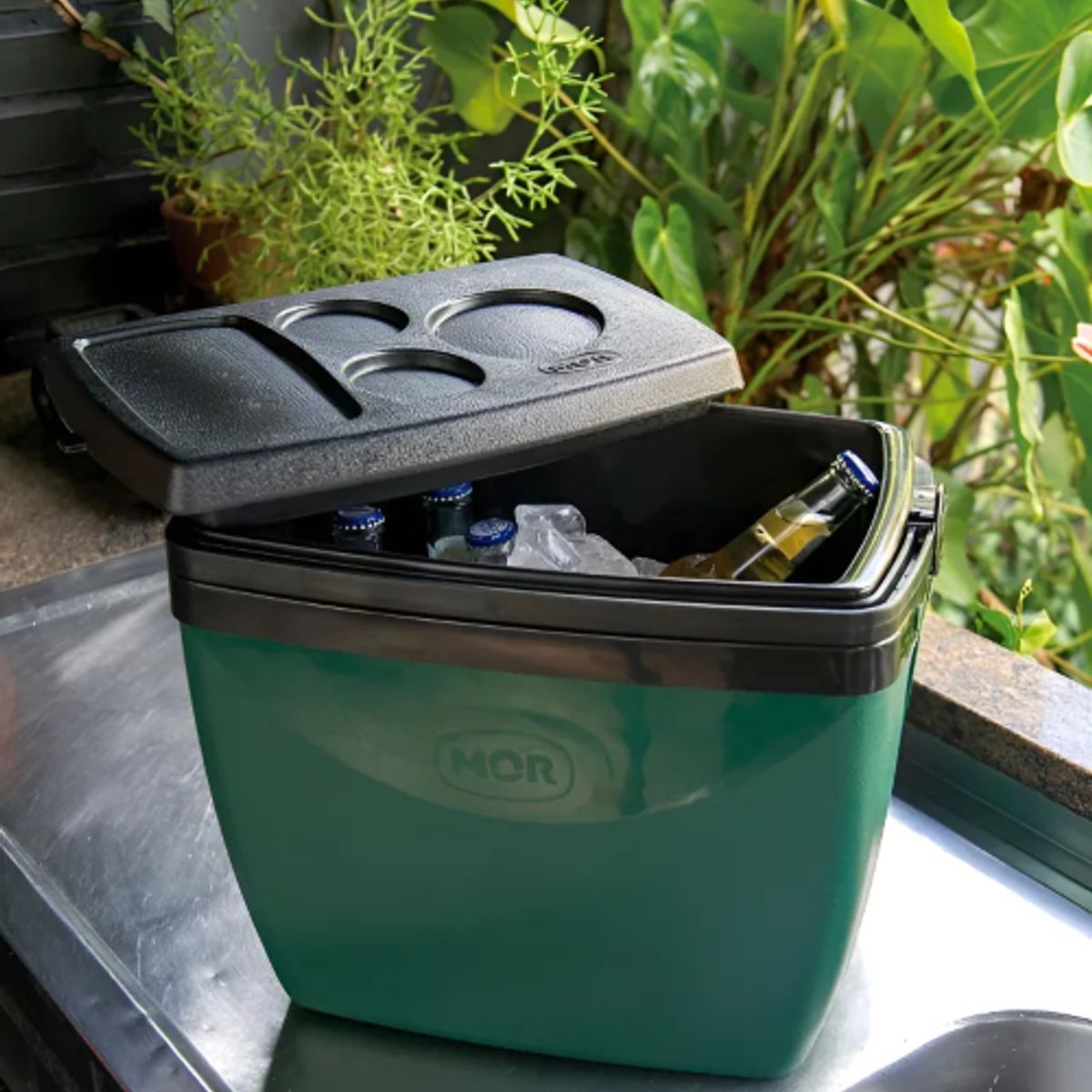 MOR - Cooler Termico Mor 26 Litros 35 Latas Nevera Hielera Verde