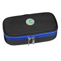 ONEDER - Bolso Estuche De Viaje Cooler Porta Insulina Diabéticos Tela Azul-Negro