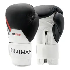 FUJIMAE - Guantes Boxeo Proseries 2.0. Cuero 16oz Negro