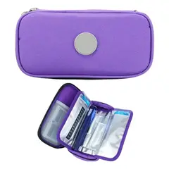 GENERICO - Bolso Estuche De Viaje Cooler Porta Insulina Diabéticos Oneder Tela Morado