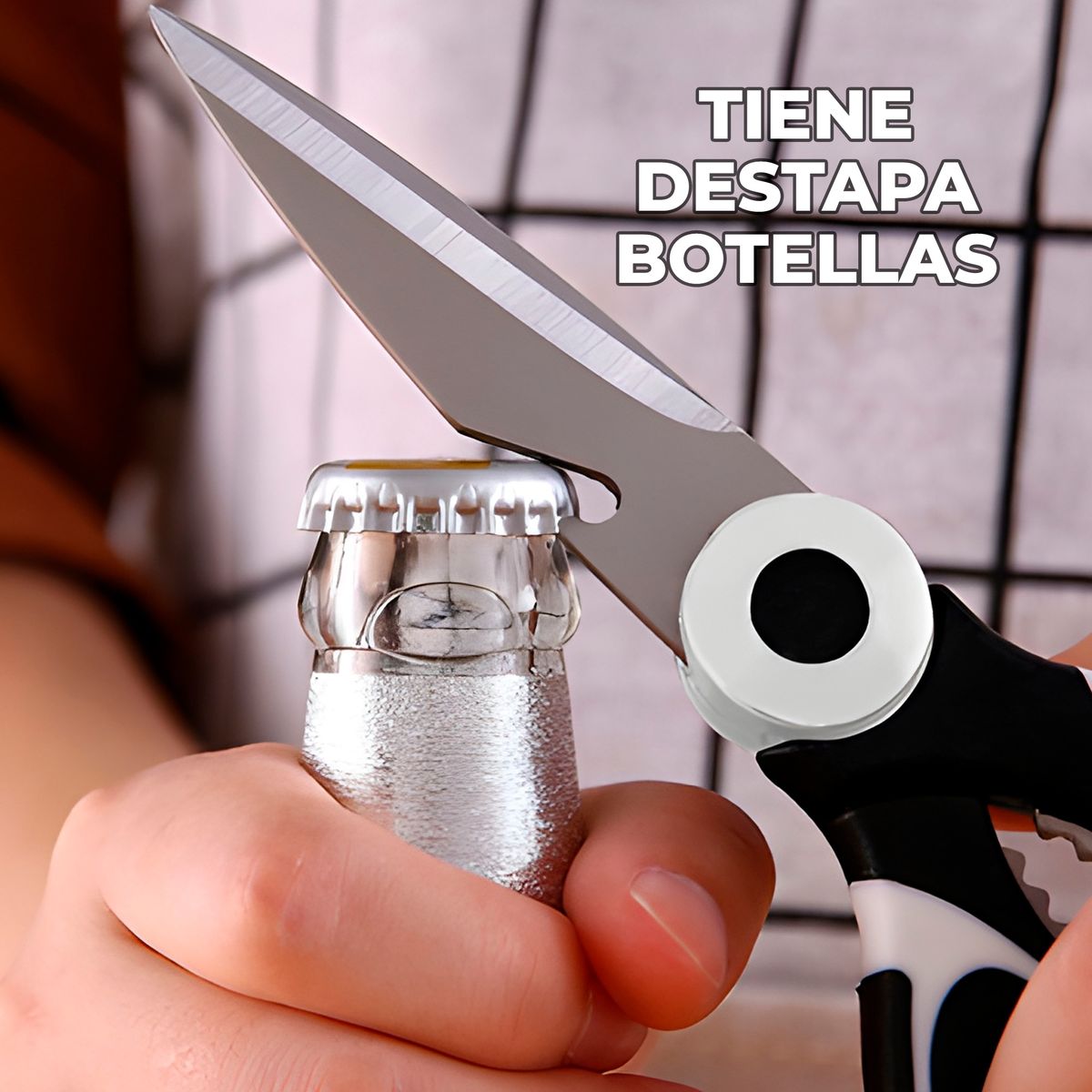GENERICO - Tijera Cocina Alimentos Multiusos Cuchilla Acero Inoxidable