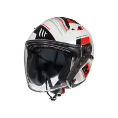 MT - Casco para moto Avenue SV Sideway C5 Rojo Brillo S