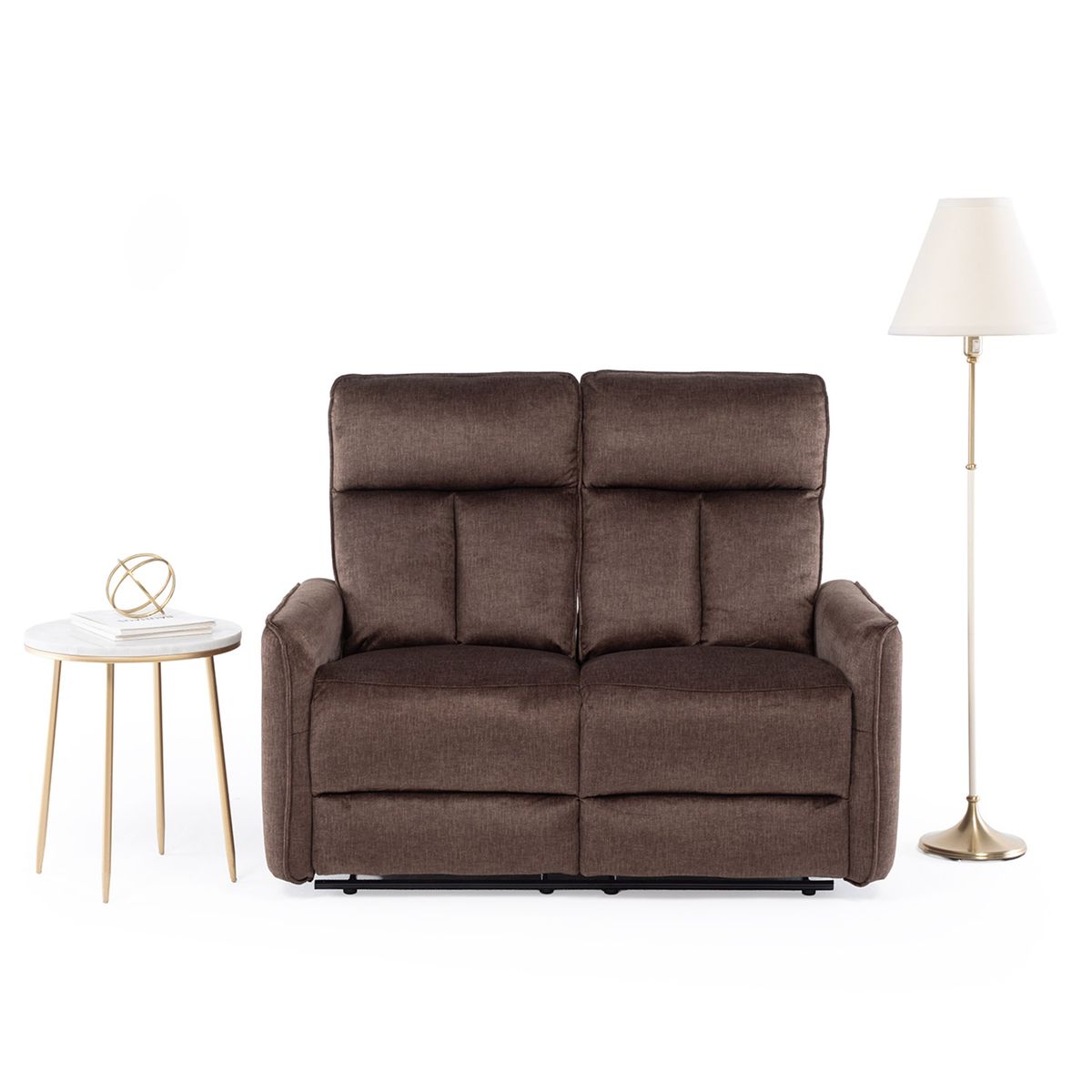 VYS SPA - SOFA RECLINABLE 2 CUERPOS COFFE MONACO