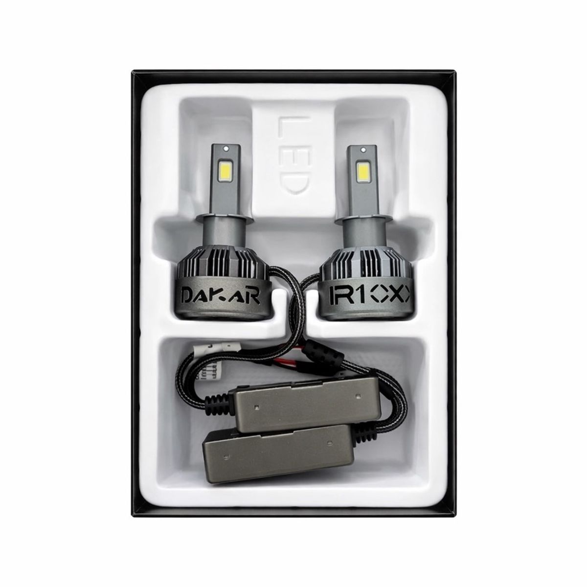 KOBO - Kit Ampolletas Turbo Led Canbus H3 45000Lm Dakar Ir100