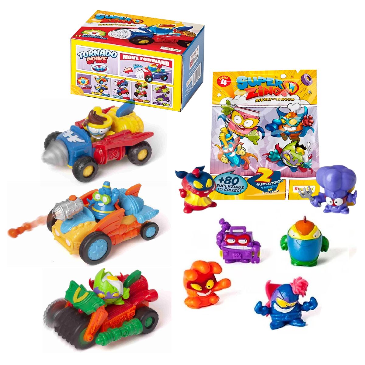 GENERICO - SUPERZINGS PACK 3 MEGAJETS + 3 TWO PACK SERIE 4