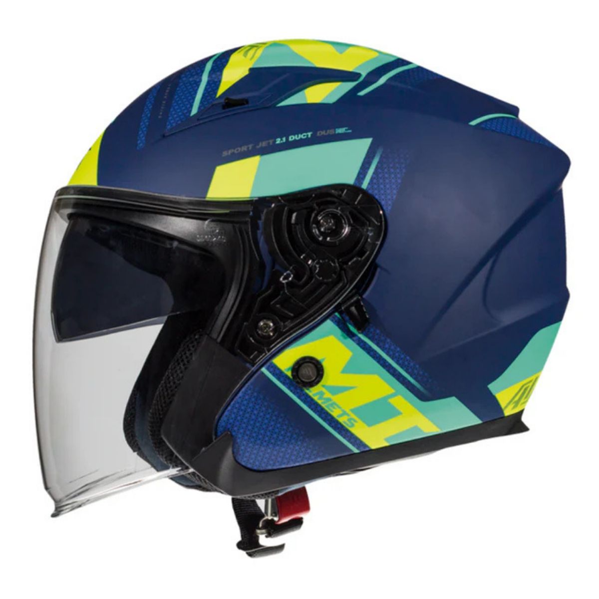 MT - Casco para moto MT Avenue SV Sideway J3 Amarillo Fluor Mate_.