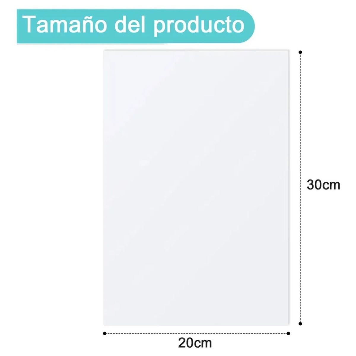 MUNDO MAGIA - Pack 30 Placas Metalicas Blancas Sublimables 20x30 Cm Blanco