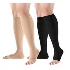 GENERICO - Calcetines De Compresion Mejora Circulación Y Antifatiga Negro Talla M