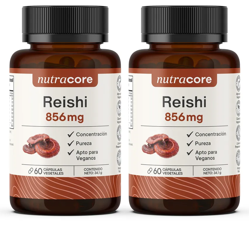 NUTRACORE Reishi 856mg - Pack 2x60 Cápsulas Vegetales Natural NutraCore ...