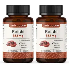 NUTRACORE - Reishi 856mg - Pack 2x60 Cápsulas Vegetales Natural