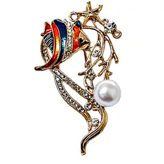 VIVAFELICIA - Broche Fondo Marino Dorado