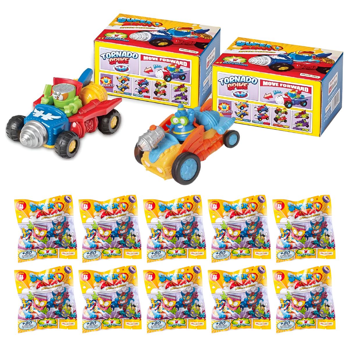 GENERICO - SUPERZINGS PACK 2 MEGAJETS + 10 SOBRES SERIE 4