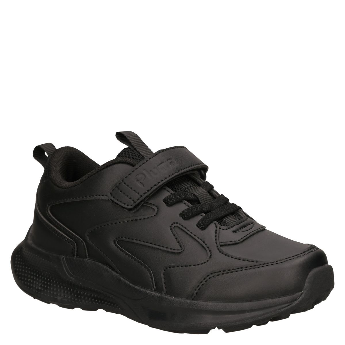 PLUMA - Zapatilla Escolar Unisex Negro Pluma