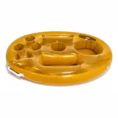 GENERICO - Bandeja Flotante Inflable Para Comida Bebidas Piscina amarillo