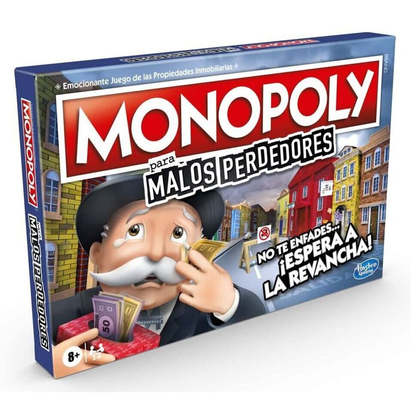 HASBRO - Monopoly Malos Perdedores - Juego Mesa - Español
