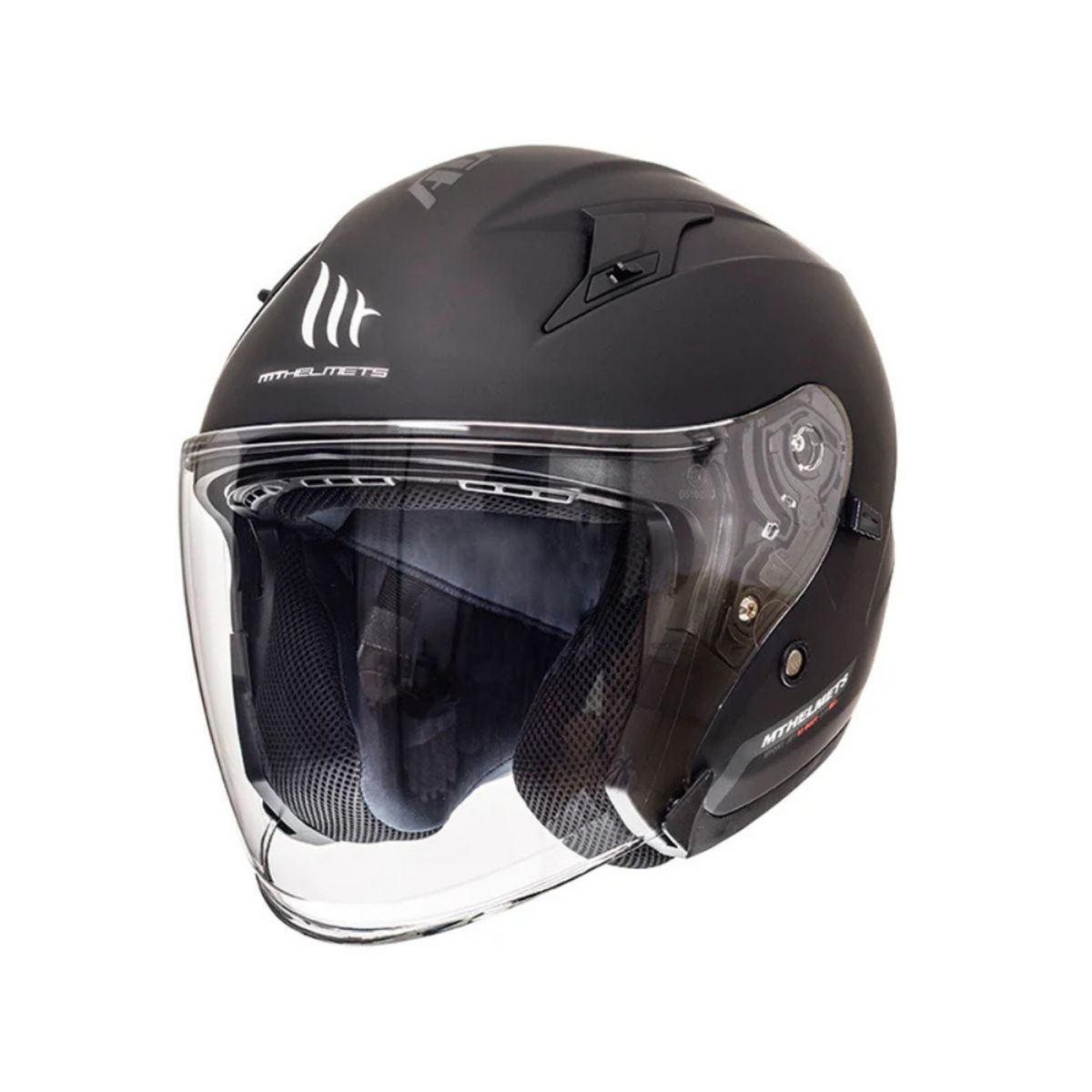 MT - Casco para moto MT Avenue SV Solid Negro Matte_.