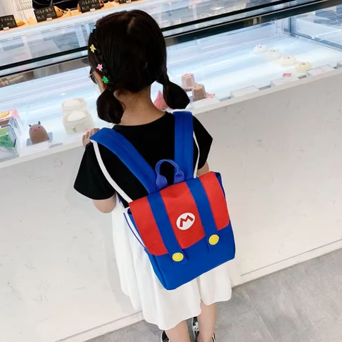GENERICO - Mochila Mario o Luigi Escolar Niños m2