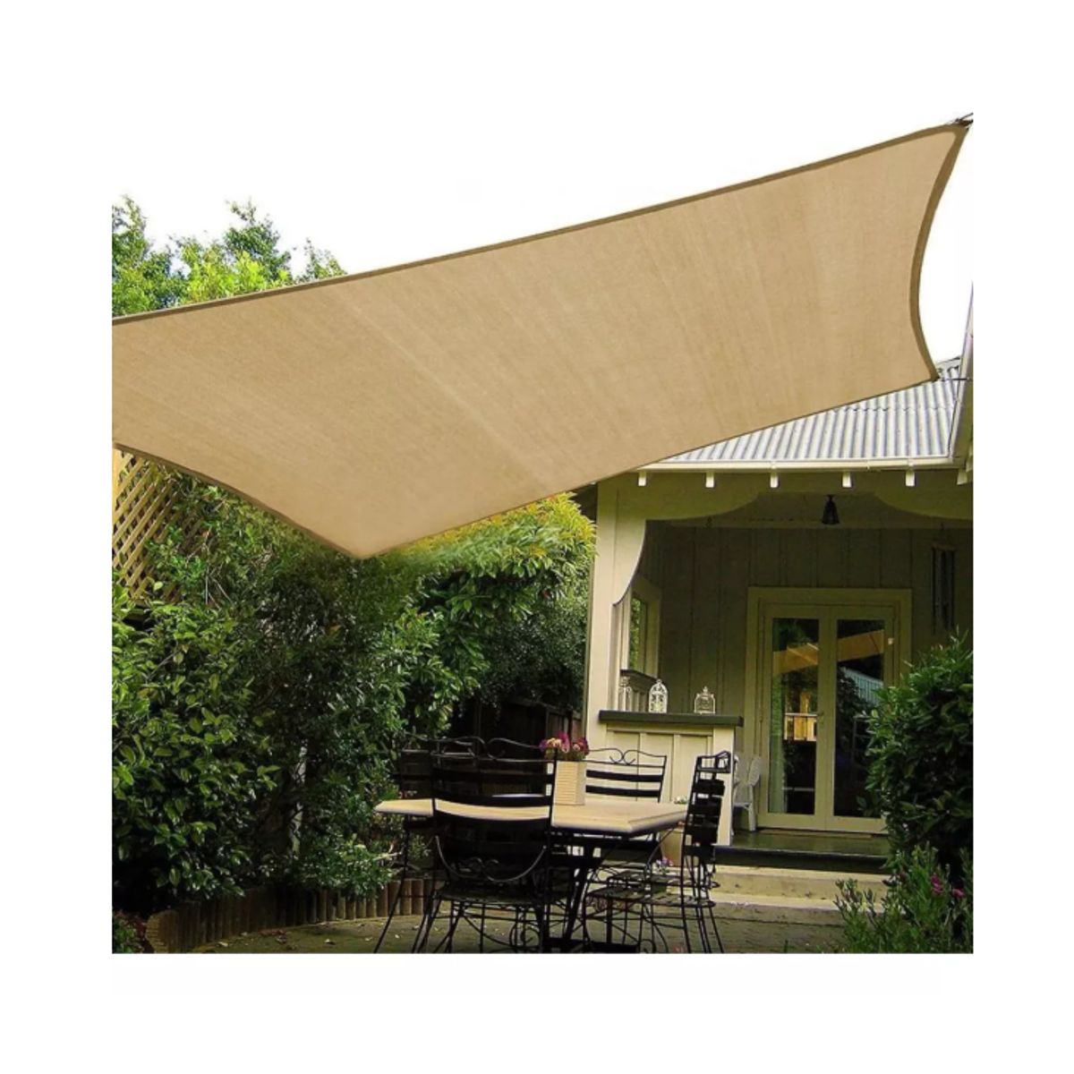 GENERICO - TOLDO VELA RECTANGULAR JARDIN TERRAZA SOMBRA 3X4