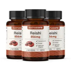 NUTRACORE - Reishi 856mg - Pack 3x60 Cápsulas Vegetales Natural