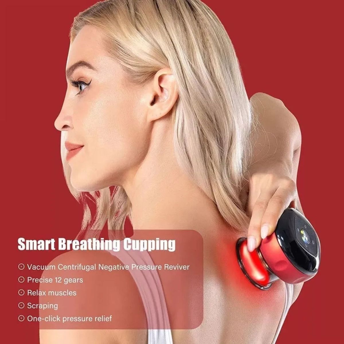 Ventosa Eléctrica Alivio de Dolores Musculares Anticelulitis Terapia Corporal, marca GENERICO - Foto 2