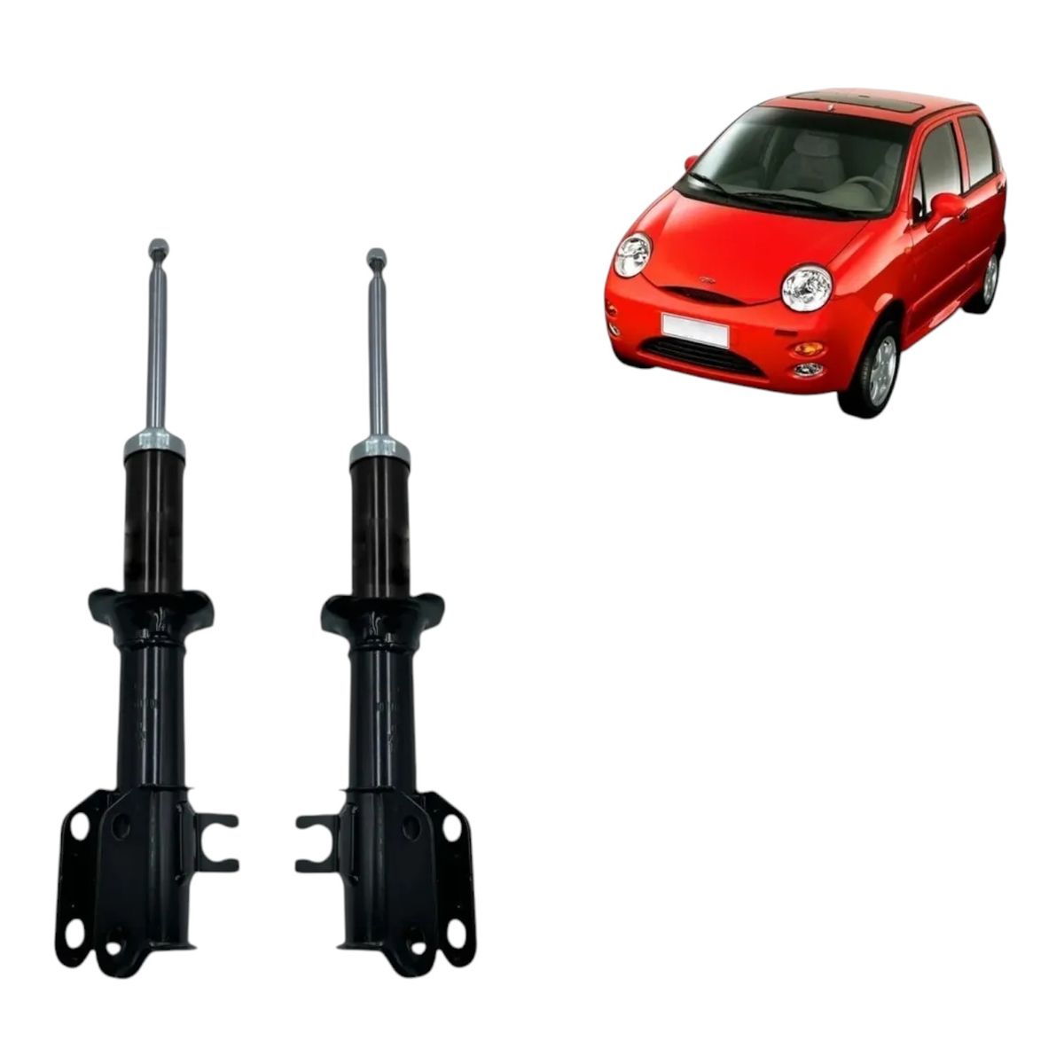 GENERICO - Amortiguadores Delanteros Simples para Chery IQ 1.1 2007-2013