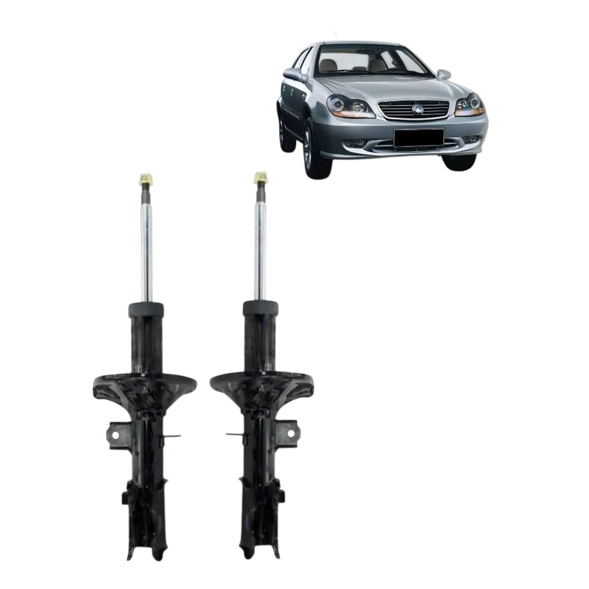 GENERICO - Amortiguadores Delanteros Simples para Geely CK New 2010-2012