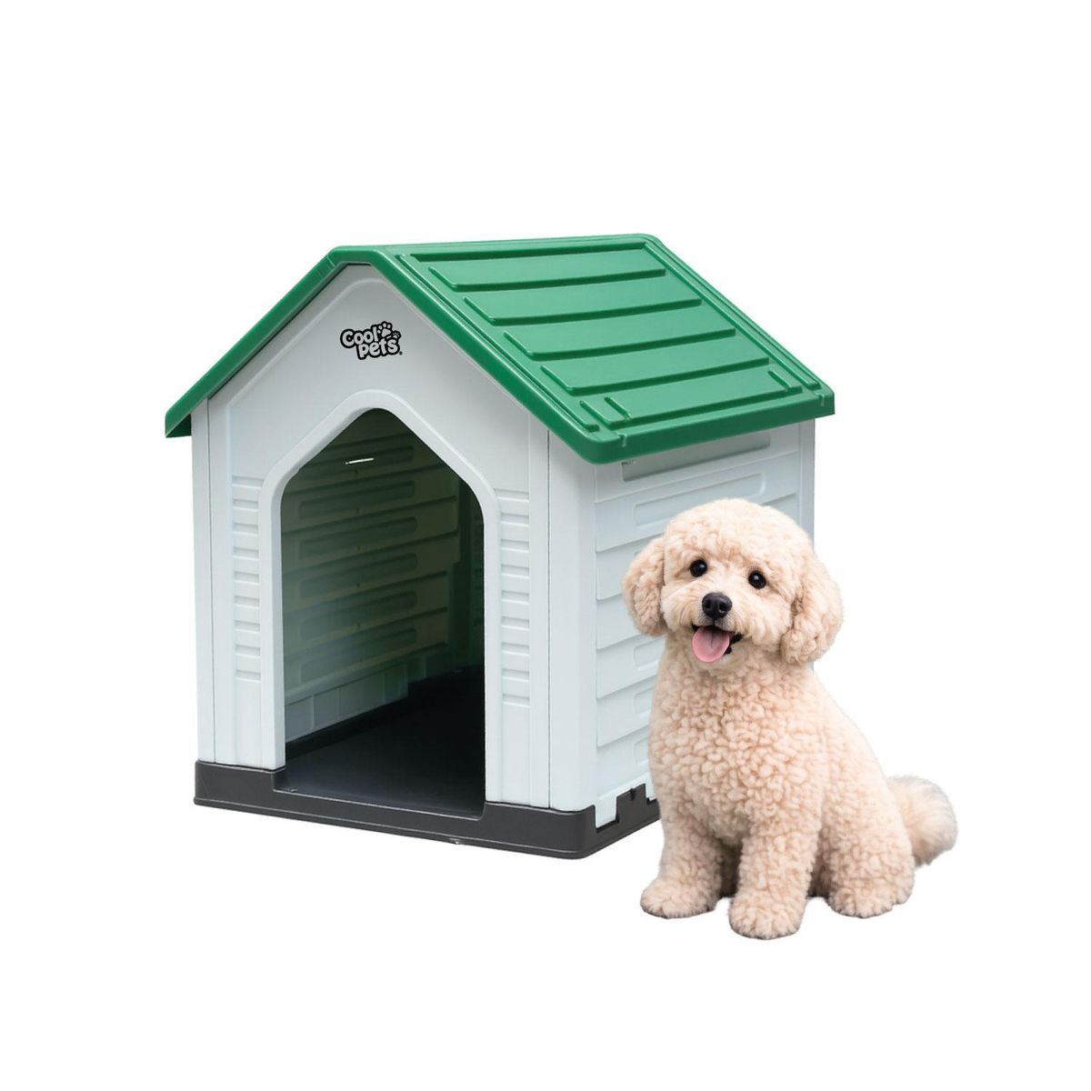 COOL PETS - Casa Para Perro Pequeña Verde Cool Pets 67x52x60cm