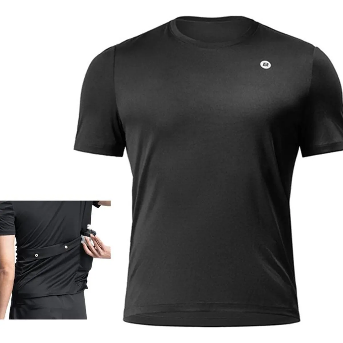 ROCKBROS - Tricota De Ciclismo Verano Rockbros Transpirable Bolsillos - Negro - S