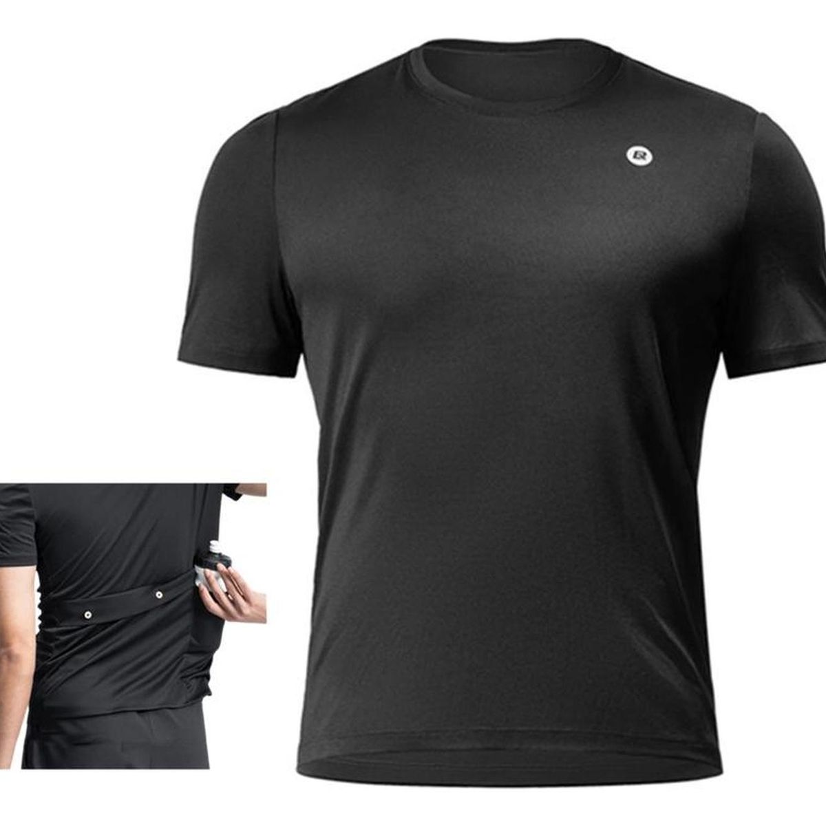 ROCKBROS - Tricota De Ciclismo Verano Rockbros Transpirable Bolsillos - Negro - L